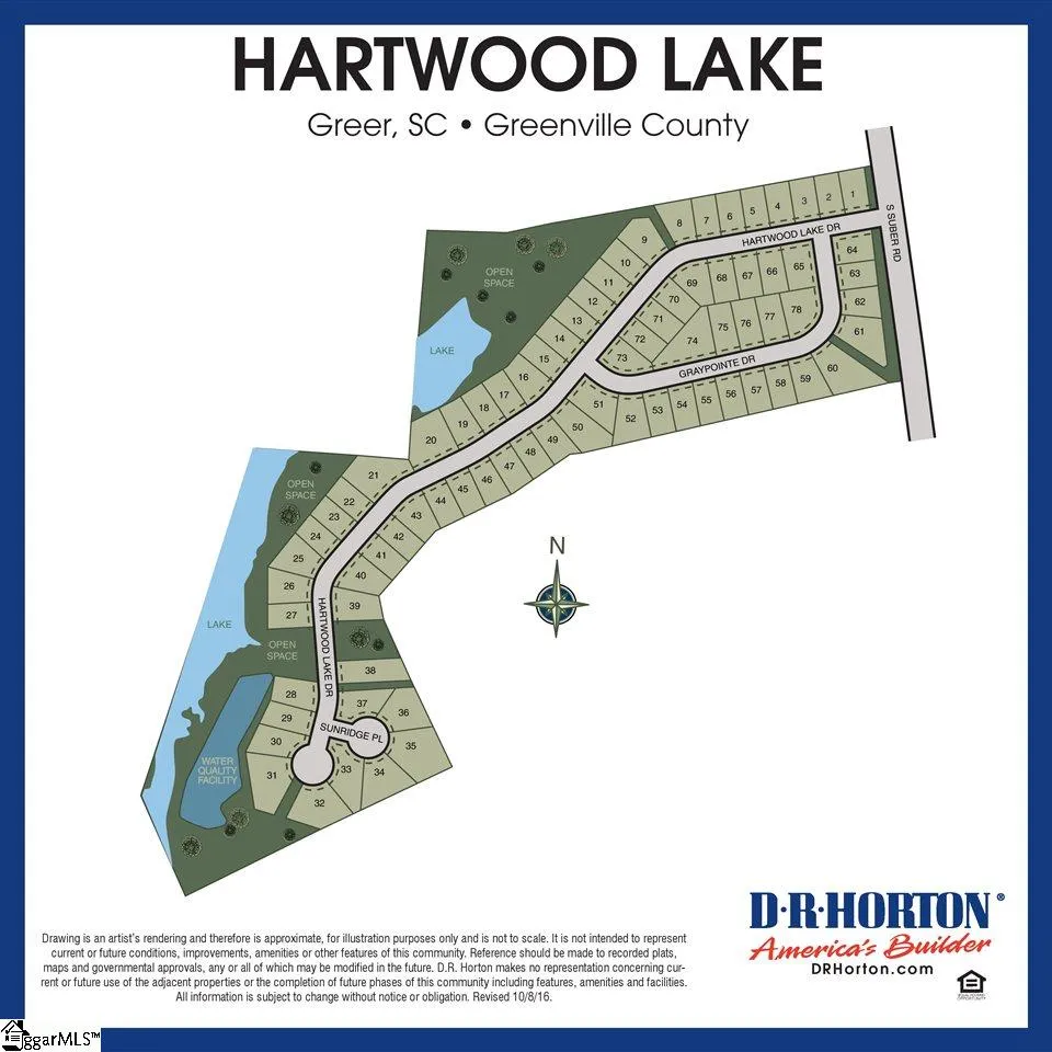Property image 3 at 125 Hartwood Lake Lane, Greer, SC 29650
