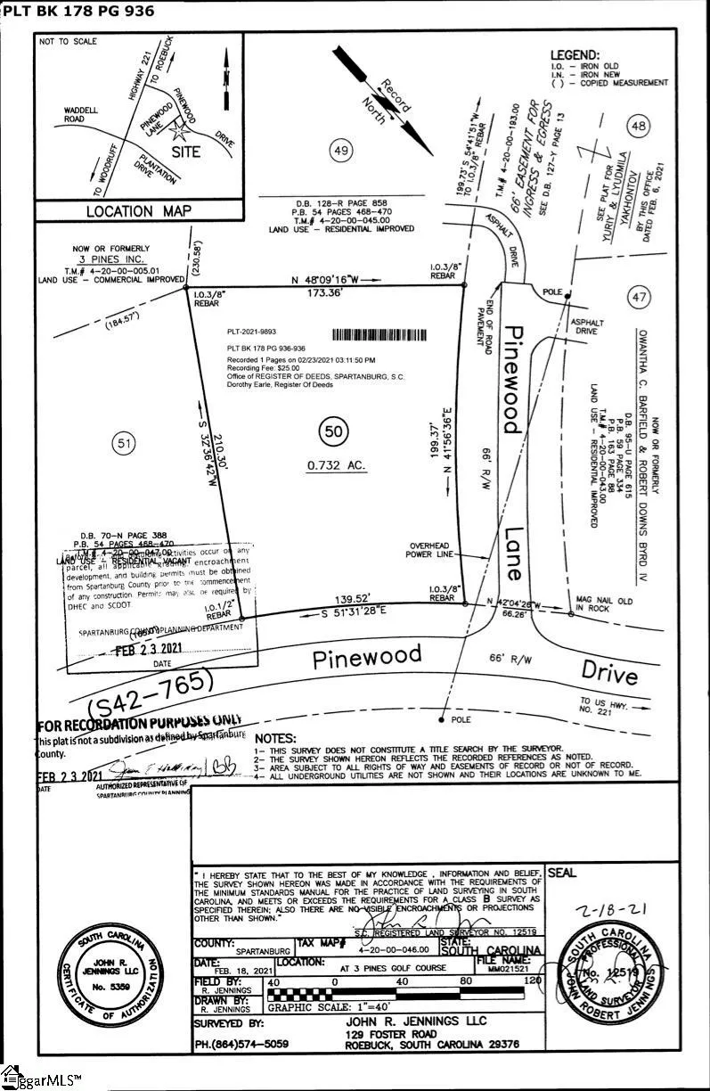 Property image 2 at 00 Pinewood Drive, Woodruff, SC 29388