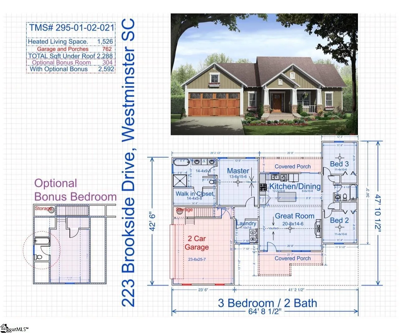 Property image 2 at 223 Brookside Drive, Westminster, SC 29693